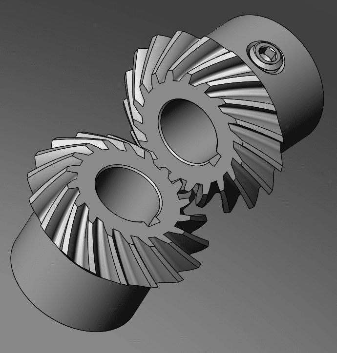 helical gear drawing