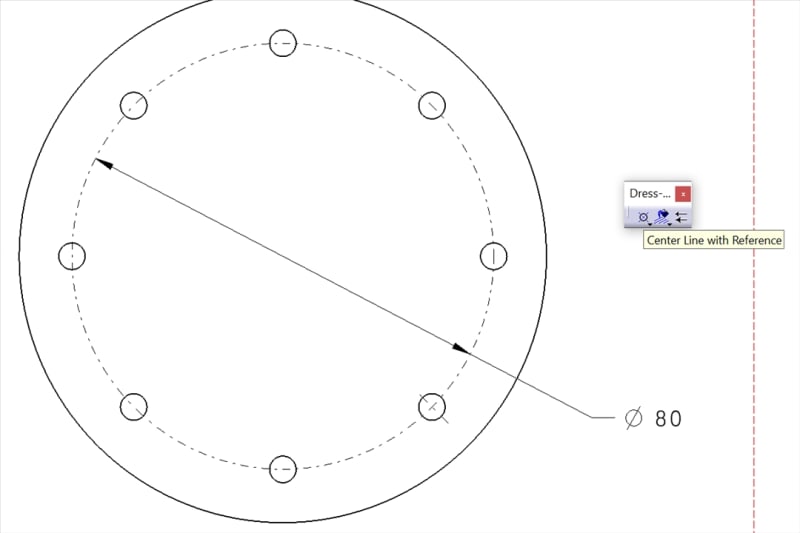 Bolt circle diameter circle drafting DASSAULT CATIA products EngTips