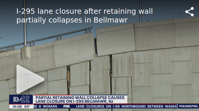 295 Retaining Wall Failure In Bellmawr New Jersey Engineering Failures Disasters Eng Tips