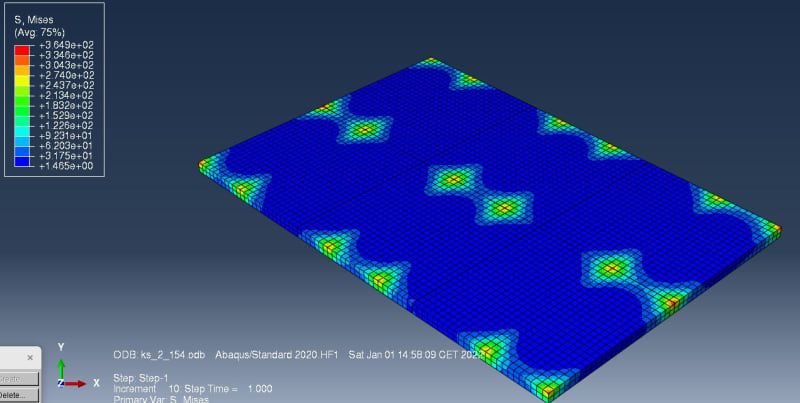 Abaqus - Mises Stress values are too high - Student Engineer General  Discussion - Eng-Tips