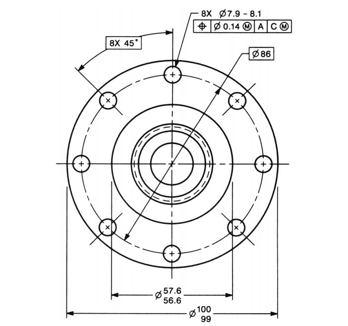 Clocked angular dimensions Drafting Standards, GD&T & Tolerance