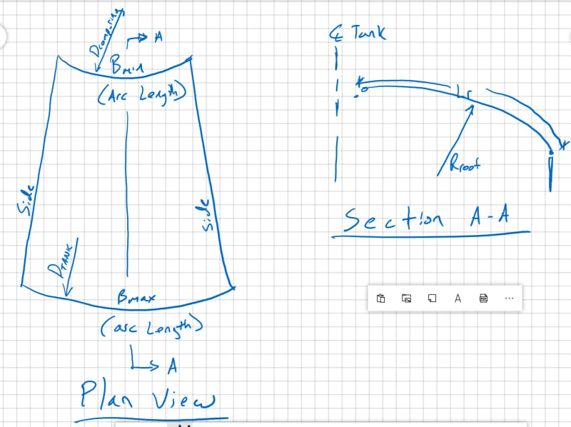 Umbrella Roof Geometry and Fabrication - Storage tank engineering - Eng-Tips