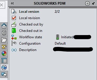 PDM Check out file after opening? - DASSAULT: SOLIDWORKS 3D Design