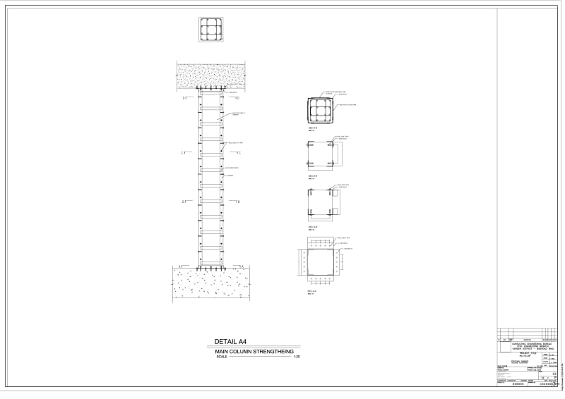 column-concrete-jacketing-longitudinal-rebar-construction-scheme