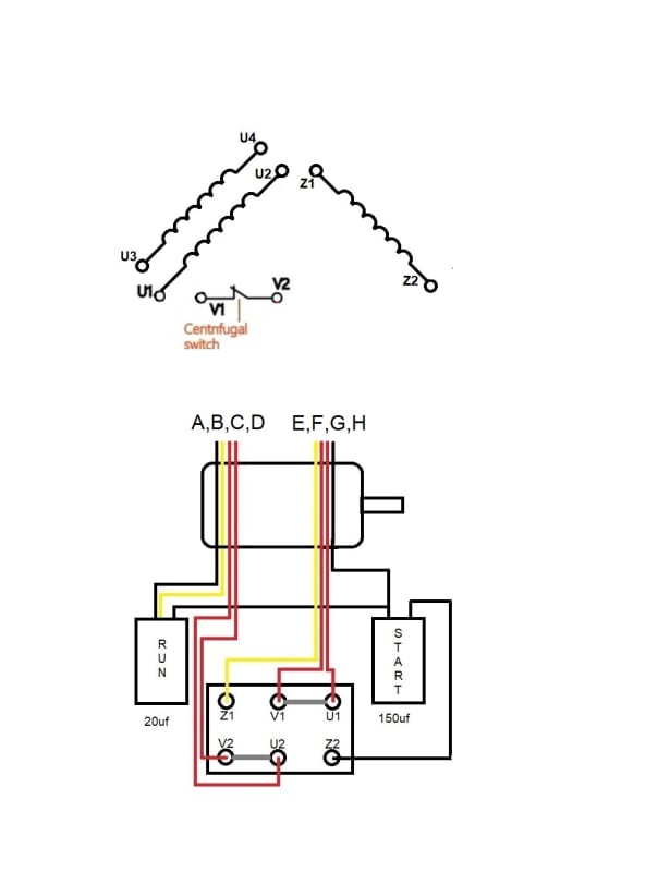 Please confirm my drawing of a 240V to 120V wiring conversion ...