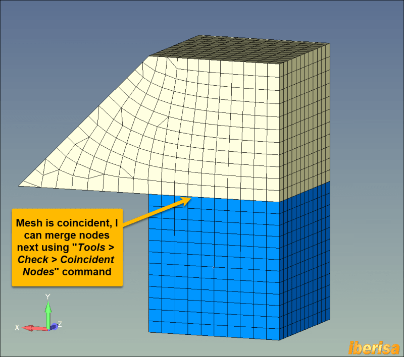Same mesh on the contact surface - Siemens: Femap - Eng-Tips