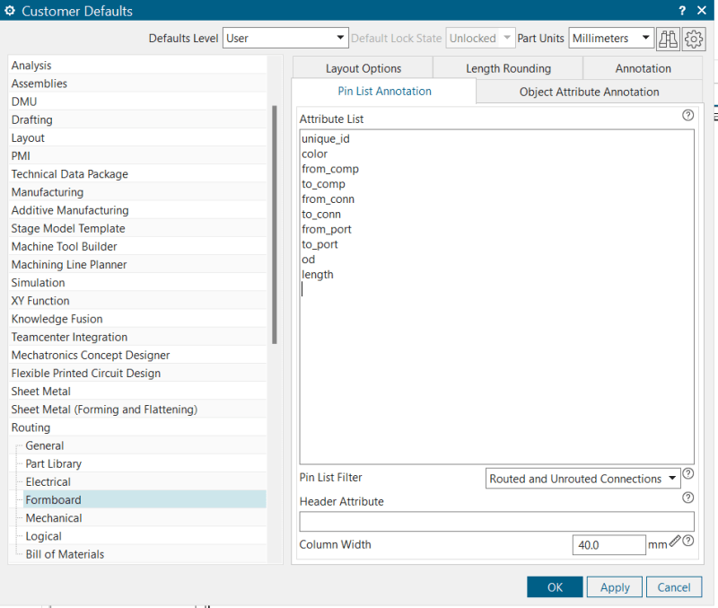 Pin list Annotation Siemens UG/NX EngTips