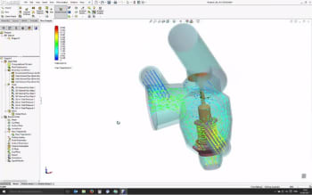 This 3D model may be accurate, but it’s also calculated slowly. Characterizing it in a 1D model using an RSM will speed up system simulations for product optimizations. (Image courtesy of Mentor Graphics.)