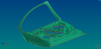 Geometry is imported directly into the die face module (Image courtesy of ESI Group.)