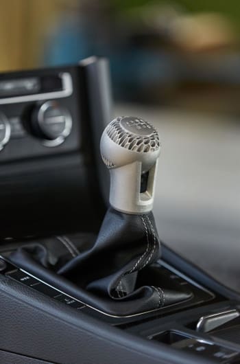 A 3D-printed gearshift printed using Metal Jet for VW. (Image courtesy of HP.)
