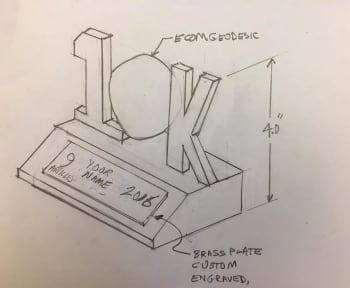 Roopinder's sketch. It was my job to make it real.