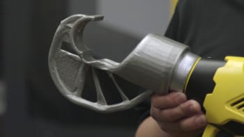 A Black and Decker wire crimper, optimized and built using additive manufacturing. (Image courtesy of Autodesk.)