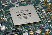 Stratix IV FPGA from Altera has been used in data processing applications. (Image courtesy of the Altera Corporation.)
