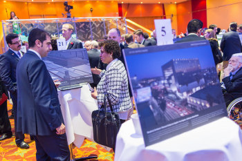 Finalists present their innovations to peers, jurors and the media at the 2014 Be Inspired Awards. (Image courtesy of Bentley Systems.)