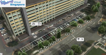 The smart city model will increase the role of digital technologies in solving infrastructure issues, including those of parking and green spaces. (Image courtesy of TODAYonline/YouTube.)