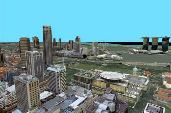 For Singapore's 3D modeling project, the entire nation will be scanned in high-resolution 3D and stored in multiple formats. (Image courtesy of Singapore Land Authority.)
