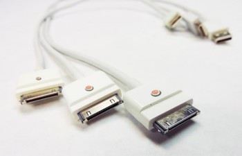 30-pin to USB connectors. (Photo courtesy of Consolidated Wire.)