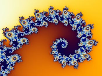 Partial view of a Mandelbrot set, one example of a fractal pattern. (Image courtesy of Wolfgang Beyer.)
