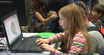 Youth plays with ANSYS technology at the USASEF.