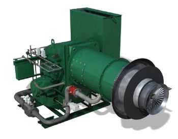 3D model of Astec’s hot mix asphalt burner. (Image courtesy of ANSYS.)