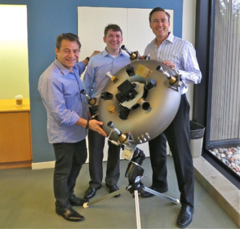 NASA engineers show off a cast part that began as a binder jet print.