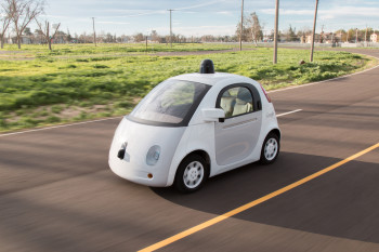 The Google Car is one of the autonomous car options that Austin is considering as part of its Smart City Challenge proposal. (Image courtesy of Google.)