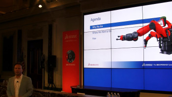 SOLIDWORKS CEO Gian Paolo Bassi talks at the SOLIDWORKS Launch 2016.