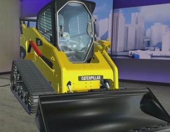 Caterpillar configuration as seen through the HoloLens.