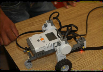 A Lego Mindstorms NXT robot kit can be built, programmed and used by students as an introduction to more advanced robotics. (Image courtesy of IEEE.)