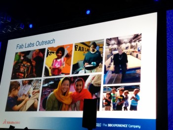 Some of SOLIDWORKS’ outreach with the Fab Labs. Image taken at SOLIDWORKS World 2015.