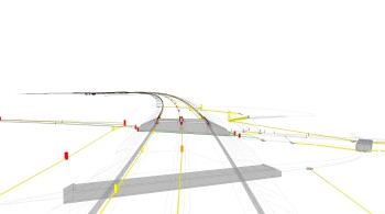 One of the issues faced in the Holstebro motorway project was the series of intersections with other roads and railways. (Image courtesy of the Danish Road Directorate.)