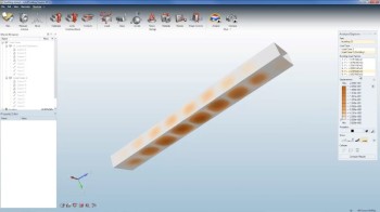 Buckling analysis performed in Inspire 2016.