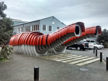 Lobster loos, one of Cresswell's favorite and most ambitious projects.