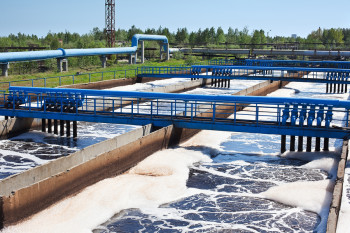 Wastewater treatment plant.