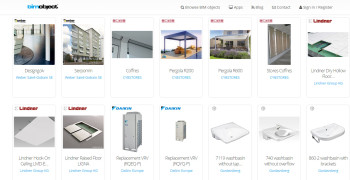 BIMobject's portal hosts many BIM objects of manufactured building and interior products. Images courtesy of BIMobject.