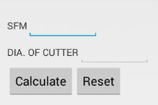 Figure 4. Turning RPM calculator.