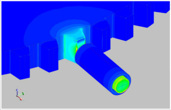 Proximity sensor designed in Flux 3D. (Image courtesy of Altair.)