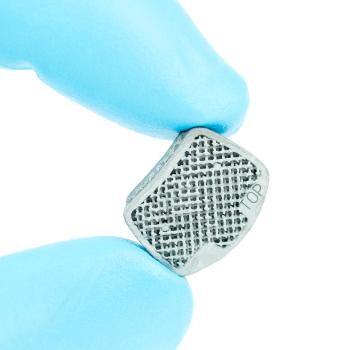 A 3D-printed cervical implant. (Image courtesy of 3D Systems.)