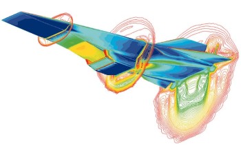 Computational fluid dynamics help engineers make design decisions. (Image courtesy of Wikipedia.)