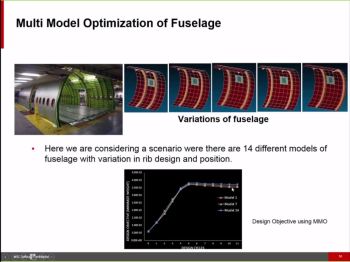 The multimodal optimization of fuselage. (Image courtesy of MSC Software.)
