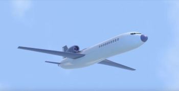 A prediction of what the airliner could look like. (Photo courtesy of PatentYogi/YouTube.))