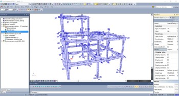 New features for SCIA Engineer 16 include the ability to design and code-check 1D members against Eurocode. (Image courtesy of SCIA.)