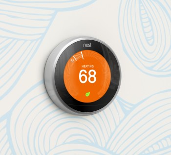 Technology like the Nest thermostat provides smart monitoring and energy consumption control for residences, but alternate options are needed for commercial structures. (Image courtesy of Nest.)