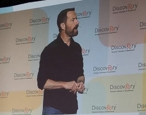 Duncan Wardle, former head of Innovation & Creativity at Disney, giving a keynote presentation at Discovery 2019.