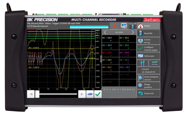 DAS220-BAT data recorder. (Image courtesy of B&K Precision.)