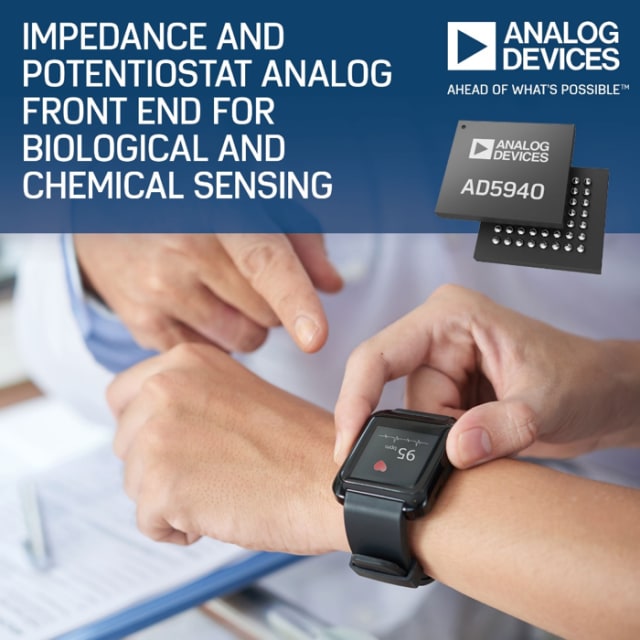 AD5940 analog front end. (Image courtesy of Analog Devices.)