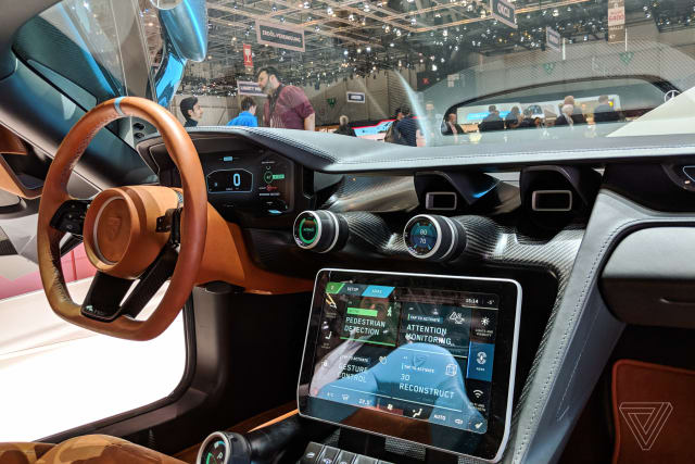 FAST, COMFORTABLE AND FURIOUS. The driver's view in the latest Rimac C_Two model.
