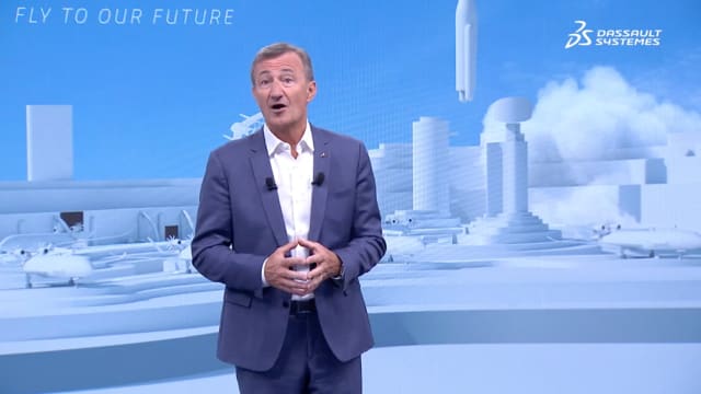 Bernard Charlès, Dassault Systèmes CEO and vice chairman of the board of directors, opened the virtual event June 22, AirXperience 2021 (Image courtesy of Dassault Systèmes.)