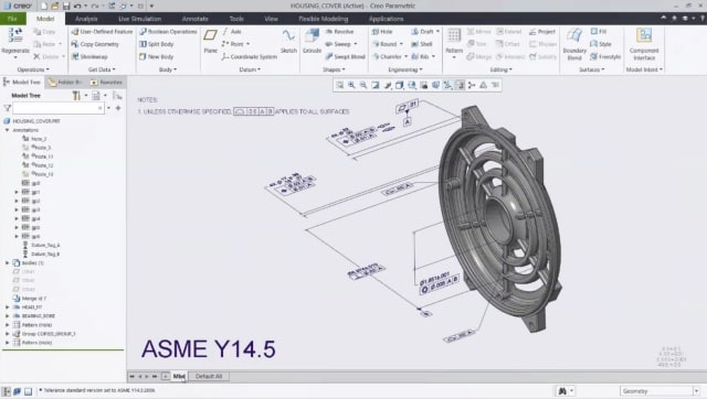 Creo 7 adds improvements for model-based design. (Image courtesy of PTC.)