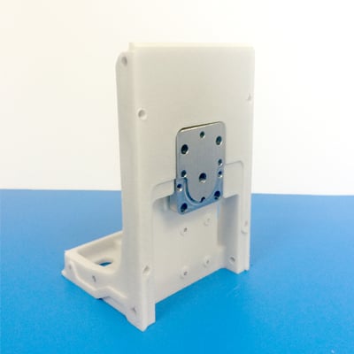An early POST-IS prototype, which was created with SLS and included helical inserts. (Image courtesy of POST-IS.)